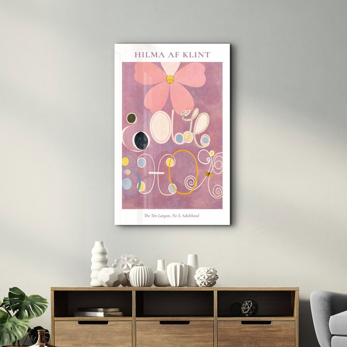 Wallity Pintura Decorativa de Vidrio Templado Multicolor 46 x 72 cm